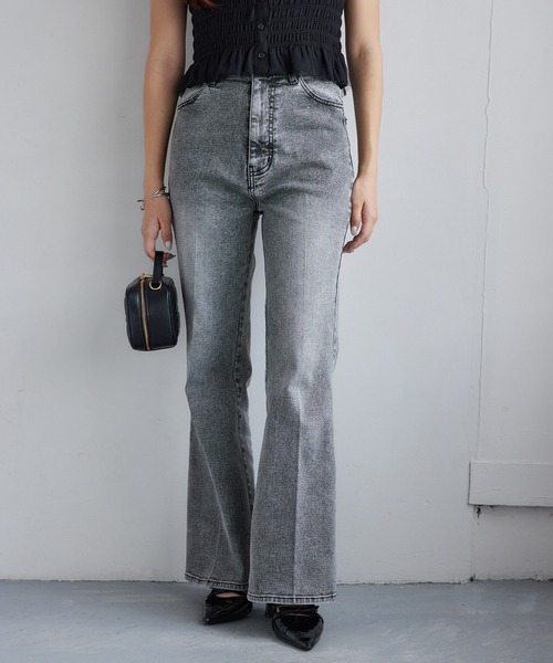 セール】【再入荷/WEB限定/新色追加】ストレッチ美脚デニムパンツ