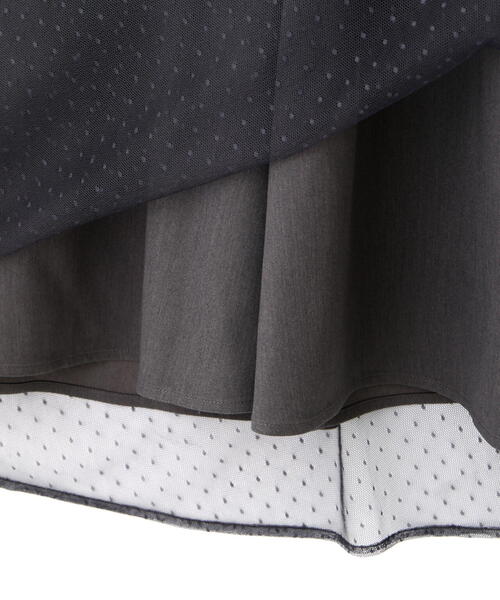 PROPORTION BODY DRESSING（プロポーションボディドレッシング）の「キャミ付きチュールワンピース / 1215240915（ワンピース・レディース・ダークグレー/ベージュ・MEDIUM/P/S/SMALL）」の16枚目の写真