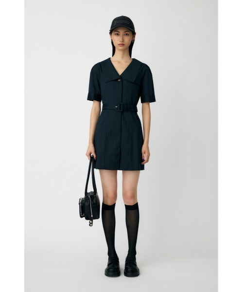 【完売品】MOUSSY BLAZER PLEATS ミニドレス ミニワンピース セール】BIG COLLAR ミニドレス（ワンピース）｜MOUSSY（マウジー）の