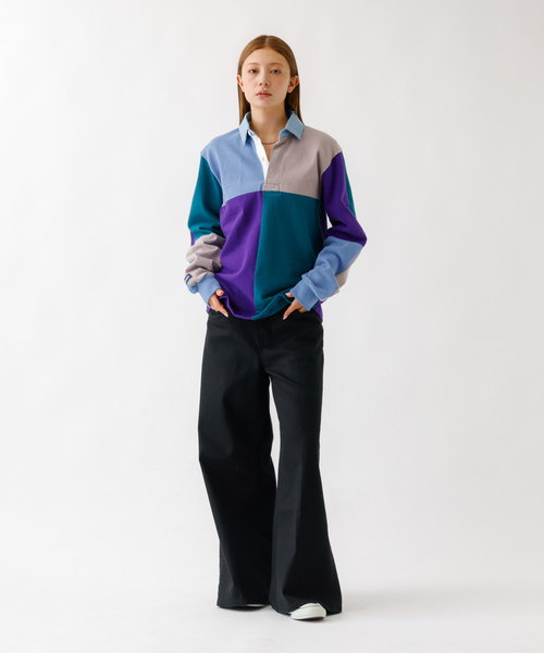 Barbarian（バーバリアン）の「【BARBARRIAN / バーバリアン】12オンスHEAVY WEIGHT　ラガーシャツ/長袖/ポロシャツ/ユニセックス【WEB限定】（ポロシャツ・メンズ・ブルー系その他/オレンジ系その他・S/M/L/XL）」の3枚目の写真