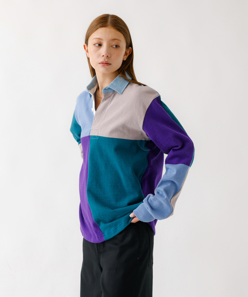 Barbarian（バーバリアン）の「【BARBARRIAN / バーバリアン】12オンスHEAVY WEIGHT　ラガーシャツ/長袖/ポロシャツ/ユニセックス【WEB限定】（ポロシャツ・メンズ・ブルー系その他/オレンジ系その他・S/M/L/XL）」の4枚目の写真