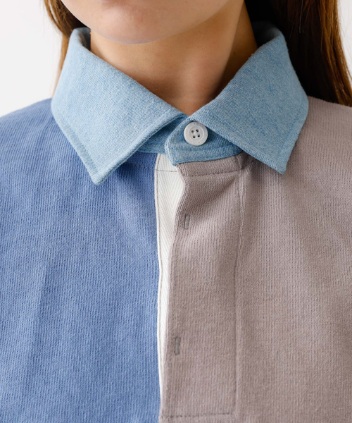 Barbarian（バーバリアン）の「【BARBARRIAN / バーバリアン】12オンスHEAVY WEIGHT　ラガーシャツ/長袖/ポロシャツ/ユニセックス【WEB限定】（ポロシャツ・メンズ・ブルー系その他/オレンジ系その他・S/M/L/XL）」の7枚目の写真