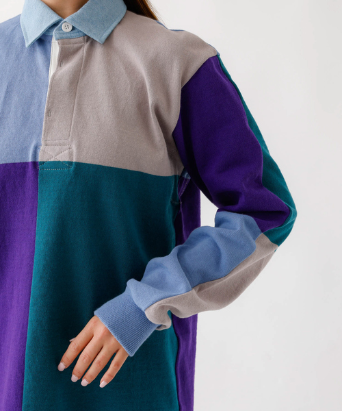 Barbarian（バーバリアン）の「【BARBARRIAN / バーバリアン】12オンスHEAVY WEIGHT　ラガーシャツ/長袖/ポロシャツ/ユニセックス【WEB限定】（ポロシャツ・メンズ・ブルー系その他/オレンジ系その他・S/M/L/XL）」の8枚目の写真