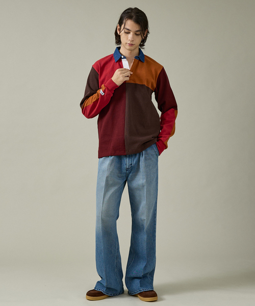 Barbarian（バーバリアン）の「【BARBARRIAN / バーバリアン】12オンスHEAVY WEIGHT　ラガーシャツ/長袖/ポロシャツ/ユニセックス【WEB限定】（ポロシャツ・メンズ・ブルー系その他/オレンジ系その他・S/M/L/XL）」の13枚目の写真