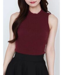 EATME | BACKオープンハイネックニットTOP(ニット/セーター)