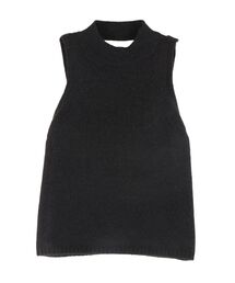 BACKオープンハイネックニットTOP