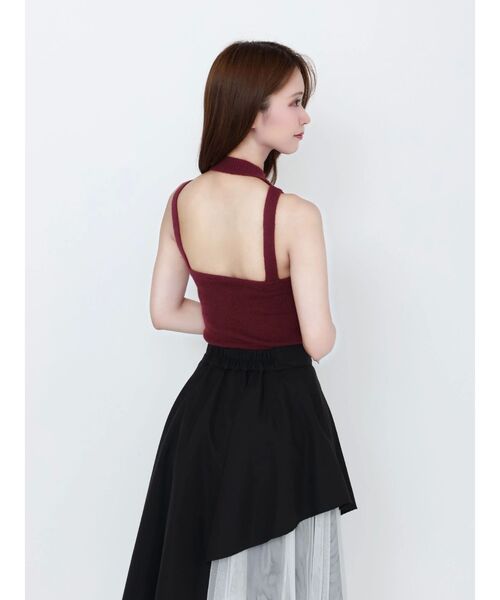 EATME（イートミー）の「BACKオープンハイネックニットTOP（ニット/セーター・レディース・ブラウン/アイボリー/ブラック/ワイン・FREE）」の8枚目の写真