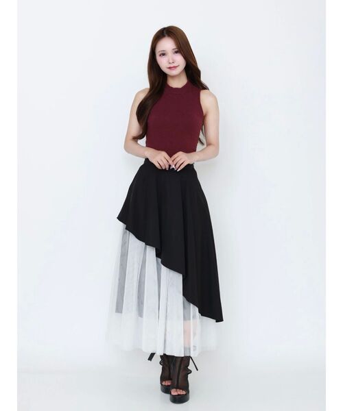 EATME（イートミー）の「BACKオープンハイネックニットTOP（ニット/セーター・レディース・ブラウン/アイボリー/ブラック/ワイン・FREE）」の9枚目の写真