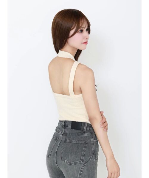 EATME（イートミー）の「BACKオープンハイネックニットTOP（ニット/セーター・レディース・ブラウン/アイボリー/ブラック/ワイン・FREE）」の13枚目の写真