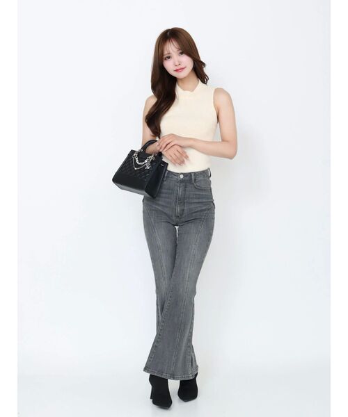 EATME（イートミー）の「BACKオープンハイネックニットTOP（ニット/セーター・レディース・ブラウン/アイボリー/ブラック/ワイン・FREE）」の15枚目の写真