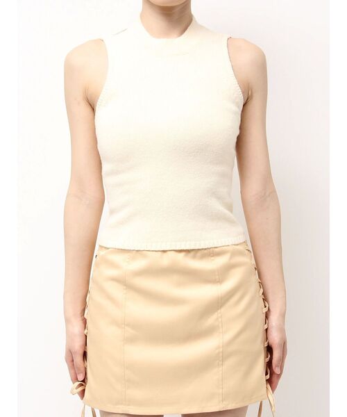 EATME（イートミー）の「BACKオープンハイネックニットTOP（ニット/セーター・レディース・ブラウン/アイボリー/ブラック/ワイン・FREE）」の17枚目の写真