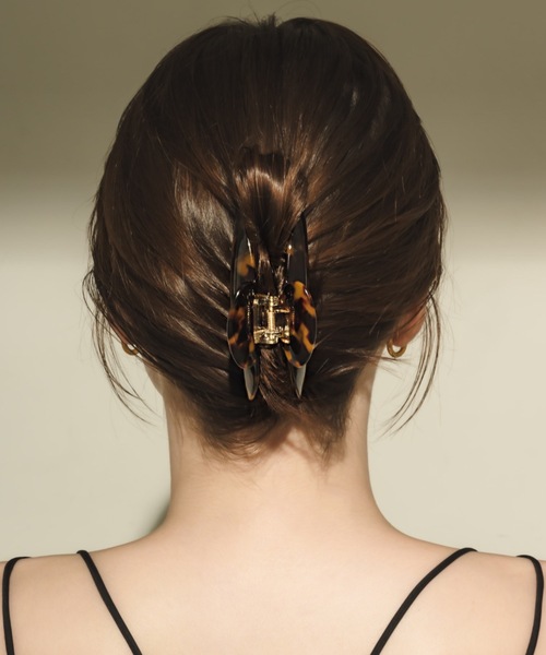 muku（ムク）の「HAIR CLIP/BEKKO（バレッタ/ヘアクリップ・レディース・ブラウン・FREE）」の9枚目の写真