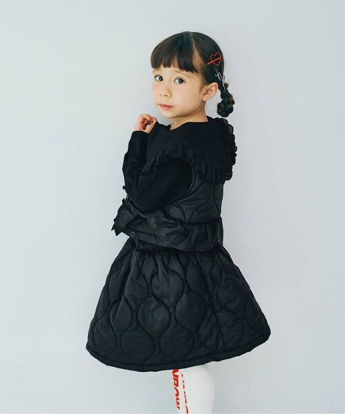 ジュニア対応】ベストとスカートにもなるキルティング3WAYジャンスカ