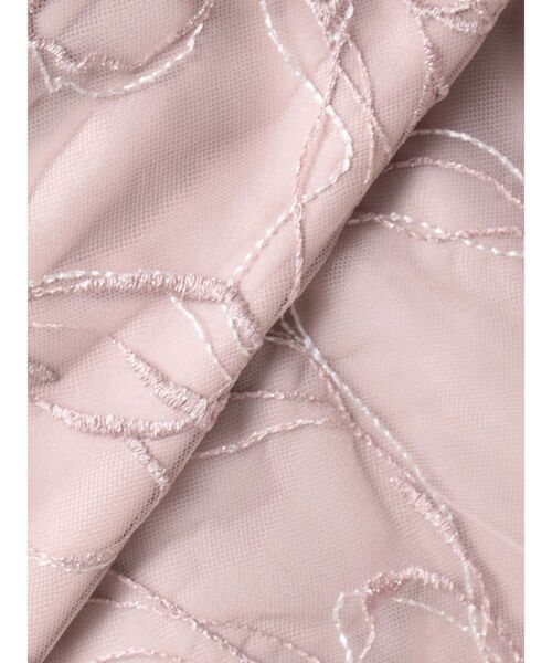MERCURYDUO（マーキュリーデュオ）の「エンブロイダリーラッフルドレスワンピース（ドレス・レディース・ベビーピンク/ライトグレー・SMALL/MEDIUM）」の6枚目の写真