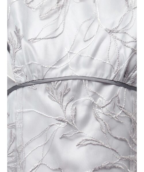 MERCURYDUO（マーキュリーデュオ）の「エンブロイダリーラッフルドレスワンピース（ドレス・レディース・ベビーピンク/ライトグレー・SMALL/MEDIUM）」の7枚目の写真