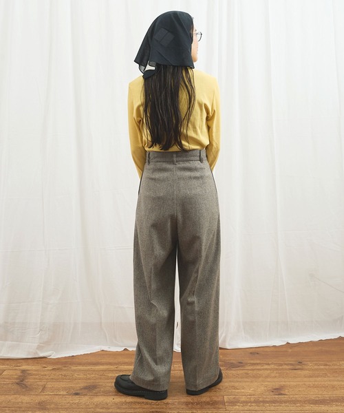 fig Ｌondon（フィグロンドン）の「Hi-twist Milano cardigan（Tシャツ/カットソー・レディース・ブラック/ホワイト/イエロー・FREE）」の10枚目の写真