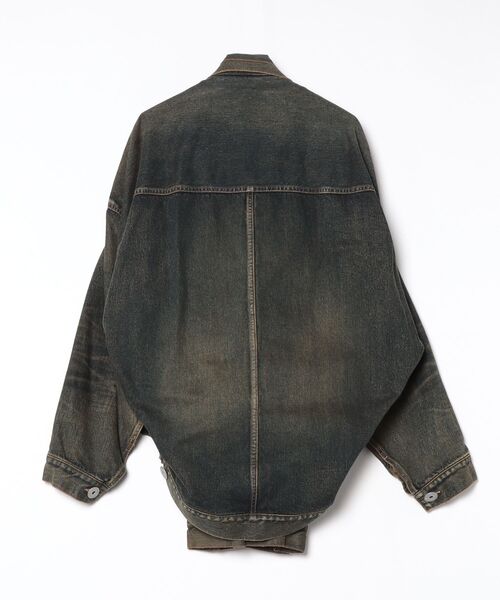 MIHARAYASUHIRO(ミハラヤスヒロ)の「【MIHARAYASUHIRO/ミハラヤスヒロ】FRONT LAYERED DENIM JACKET(デニムジャケット・メンズ・インディゴブルー・46/48)」の2枚目の写真
