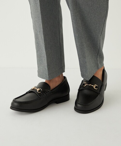 SHIPS Colors（シップス カラーズ）の「SHIPS Colors:RECLE(R) ビット ローファー◇（ローファー・メンズ・ブラック・7/10/9/8）」の2枚目の写真