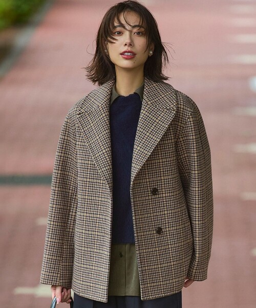 Oggi11月号掲載】ボンディング チェックツイード ジャコット（その他