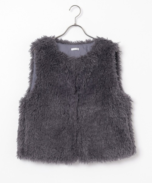 Honeys（ハニーズ）の「ファーベスト（その他アウター・レディース・モカ/ベージュ/チャコール・L/M）」の15枚目の写真