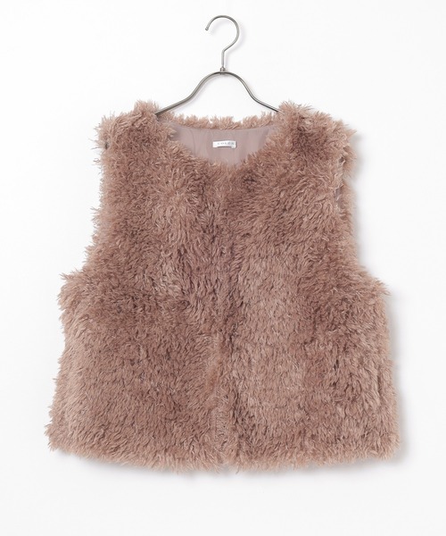 Honeys（ハニーズ）の「ファーベスト（その他アウター・レディース・モカ/ベージュ/チャコール・L/M）」の17枚目の写真