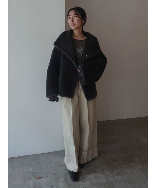 Dickies(ディッキーズ)の「【別注Dickies】タックワイドパンツ(その他パンツ・レディース・ベージュ/グリーン/ブラウン・SMALL/MEDIUM)」の12枚目の写真
