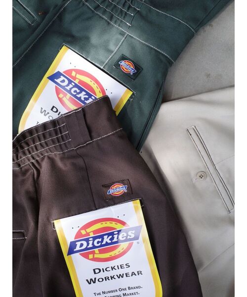 Dickies(ディッキーズ)の「【別注Dickies】タックワイドパンツ(その他パンツ・レディース・ベージュ/グリーン/ブラウン・SMALL/MEDIUM)」の15枚目の写真