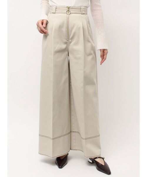 Dickies(ディッキーズ)の「【別注Dickies】タックワイドパンツ(その他パンツ・レディース・ベージュ/グリーン/ブラウン・SMALL/MEDIUM)」の5枚目の写真