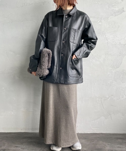 Schott/ショット] ラムレザー カバーオールジャケット（カバーオール