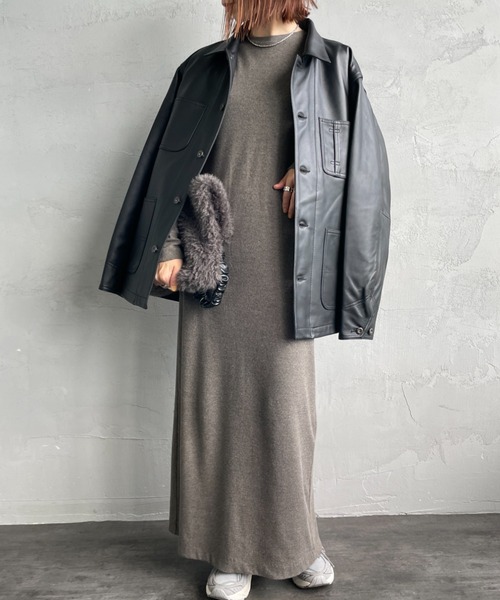 Schott/ショット] ラムレザー カバーオールジャケット（カバーオール