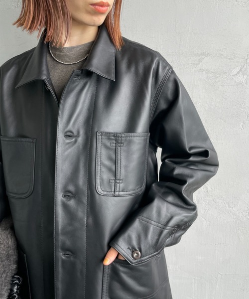 schott（ショット）の「[Schott/ショット] ラムレザー カバーオール