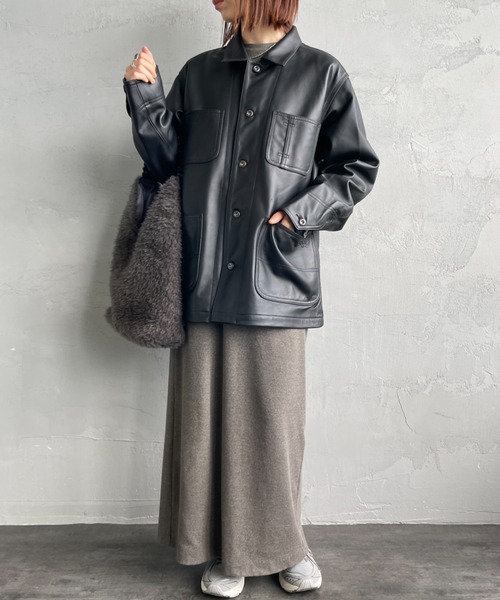 Schott/ショット] ラムレザー カバーオールジャケット（カバーオール