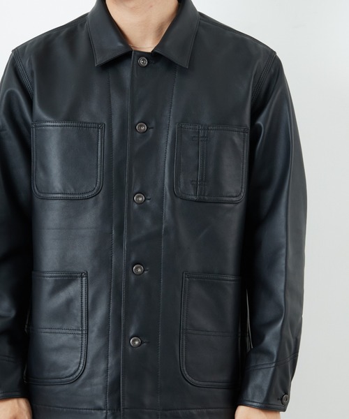 schott（ショット）の「[Schott/ショット] ラムレザー カバーオール