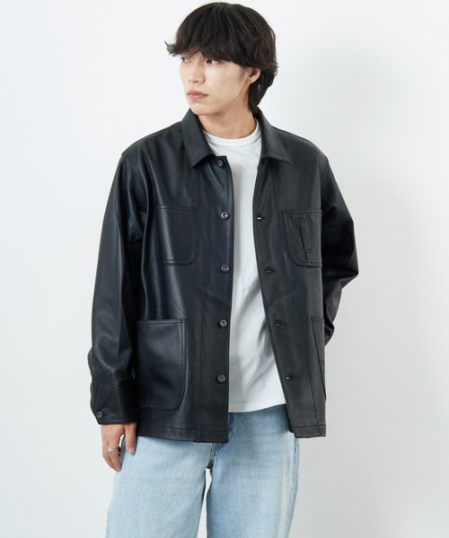 schott（ショット）の「[Schott/ショット] ラムレザー カバーオール