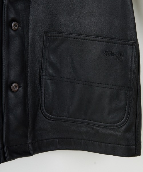 Schott/ショット] ラムレザー カバーオールジャケット（カバーオール