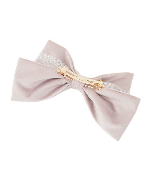 ベロアレースリボンバレッタ（バレッタ/ヘアクリップ）｜Maison de