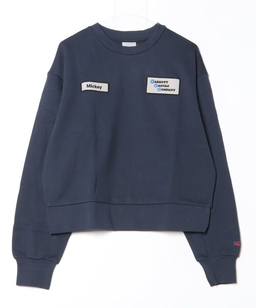 PARROTT CANVAS(パロットキャンバス)の「Wappen Logo Sweat Crew Neck(スウェット・レディース・杢グレー/ネイビー・FREE)」の2枚目の写真