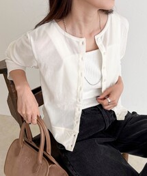 fredy emue | シアーフロッキーコンパクトカーディガン(カーディガン/ボレロ)