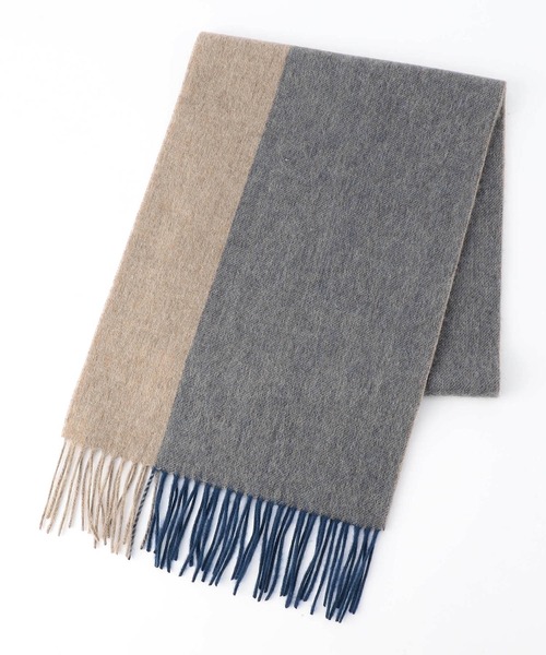 NICOLE CLUB FOR MEN（ニコルクラブフォーメン）の「アラカルトウールマフラー（マフラー・メンズ・ブルー/ブラウン系その他/グレー系その他/ネイビー/ベージュ・FREE）」の3枚目の写真