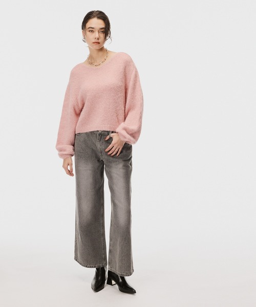 Vネックニットトップス（ニット/セーター）｜coca（coca）（コカ）の