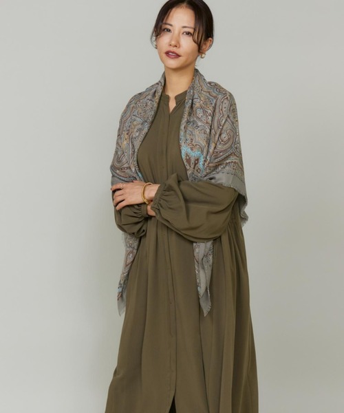 サイドギャザーベルテッドワンピース　38 サイドギャザーワンピース|allureville OFFICIAL SITE / ONLINE