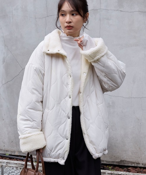 cygneもこもこジャケットmathisホワイト cygneもこもこジャケットmathisホワイト ジャケット｜Cygne(シーニュ