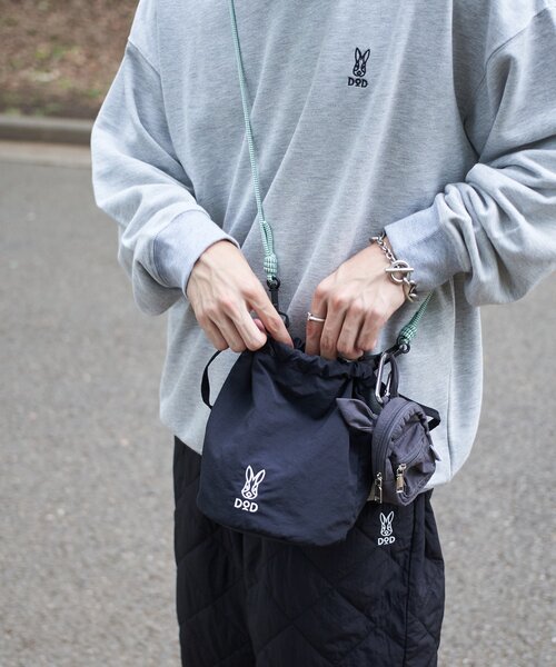 DOD(ディーオーディー)の「【DOD】【バッグ】ウサギンチャク(トートバッグ・レディース・グレー/ブラック/オレンジ・ONE SIZE)」の2枚目の写真