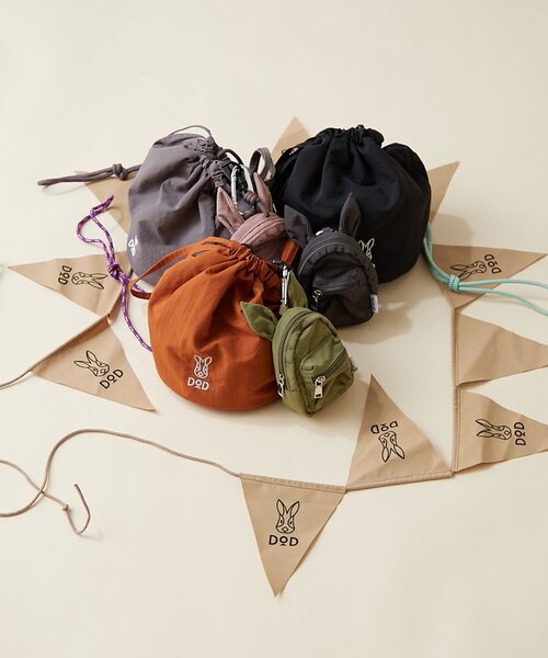 DOD(ディーオーディー)の「【DOD】【バッグ】ウサギンチャク(トートバッグ・レディース・グレー/ブラック/オレンジ・ONE SIZE)」の13枚目の写真