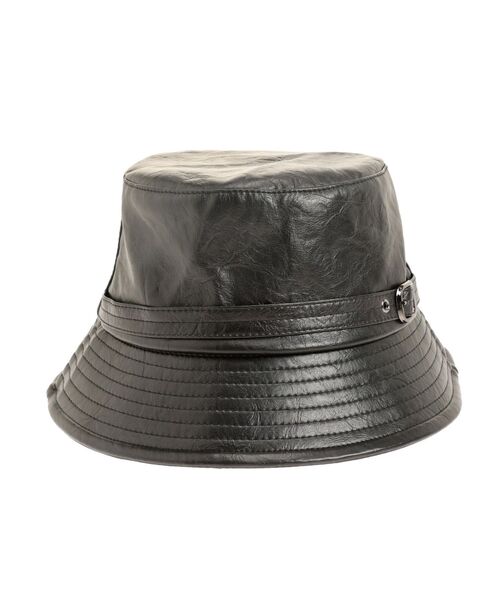 RESEXXY(リゼクシー)の「フェイクレザーバケットハット(ハット・レディース・ブラック/ブラウン・FREE)」の7枚目の写真