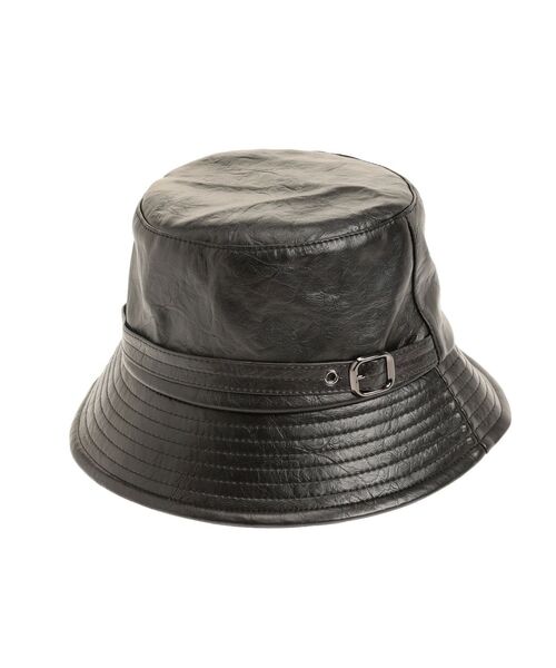 RESEXXY(リゼクシー)の「フェイクレザーバケットハット(ハット・レディース・ブラック/ブラウン・FREE)」の14枚目の写真