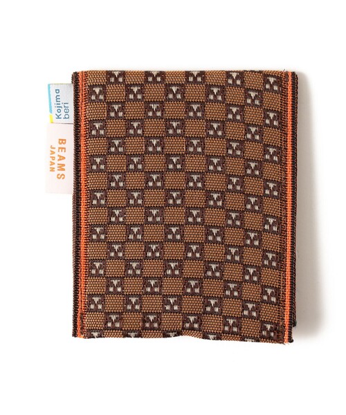 BEAMS JAPAN（ビームス　ジャパン）の「【京伝TEXTILE】【別注】髙田織物 / 山東京伝小紋 畳縁小物入れ 土間太夫（カードケース・レディース・ブラウン・ONE SIZE）」の2枚目の写真
