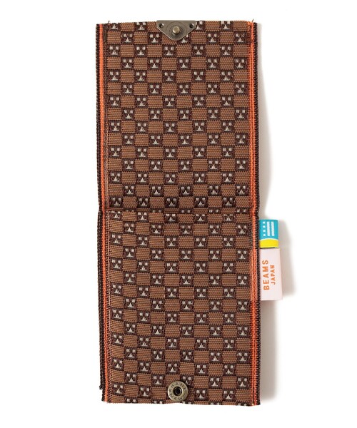 BEAMS JAPAN（ビームス　ジャパン）の「【京伝TEXTILE】【別注】髙田織物 / 山東京伝小紋 畳縁小物入れ 土間太夫（カードケース・レディース・ブラウン・ONE SIZE）」の3枚目の写真