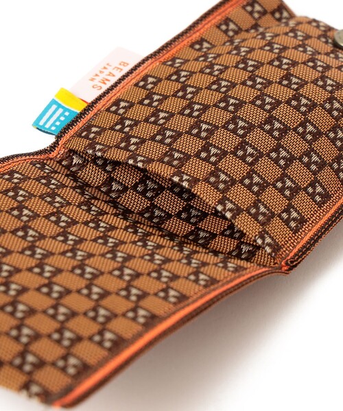 BEAMS JAPAN（ビームス　ジャパン）の「【京伝TEXTILE】【別注】髙田織物 / 山東京伝小紋 畳縁小物入れ 土間太夫（カードケース・レディース・ブラウン・ONE SIZE）」の4枚目の写真