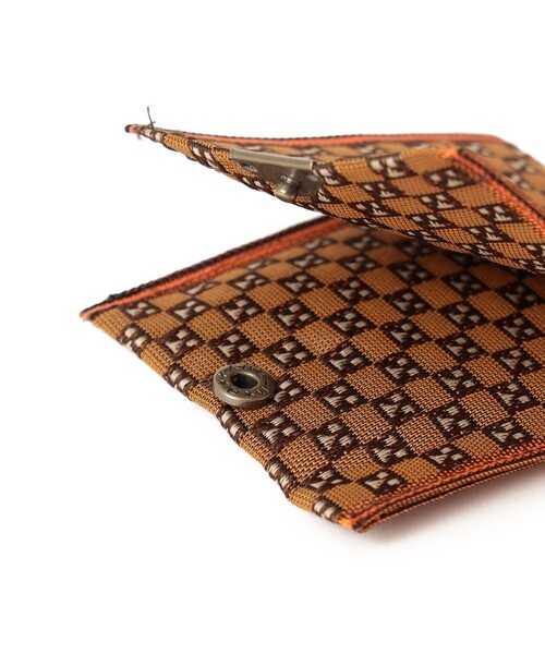BEAMS JAPAN（ビームス　ジャパン）の「【京伝TEXTILE】【別注】髙田織物 / 山東京伝小紋 畳縁小物入れ 土間太夫（カードケース・レディース・ブラウン・ONE SIZE）」の5枚目の写真